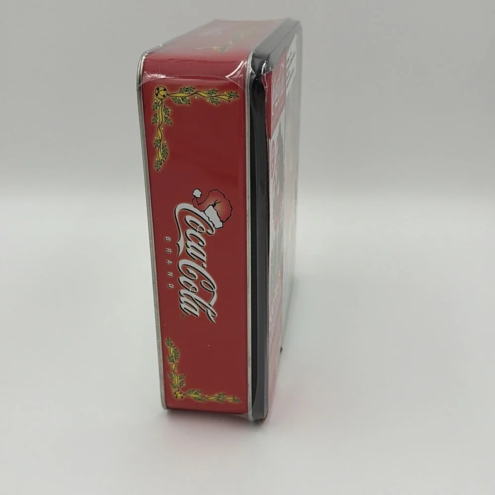 Coca-Cola Christmas Santa 500 Piece Contour Shaped Puzzle in Collector Tin 47019